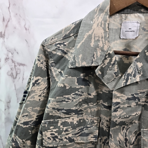 Military Jacket 36L Small Medium Digital Camo Desert Top Shirt Air Force Assault - Picture 2 of 13